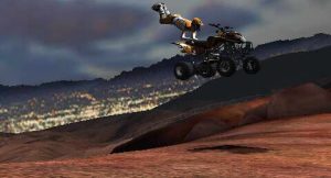 索尼psp 越野摩托游戏效果演示-梦随心飞