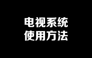 密码保护:电视系统的使用方法-梦随心飞